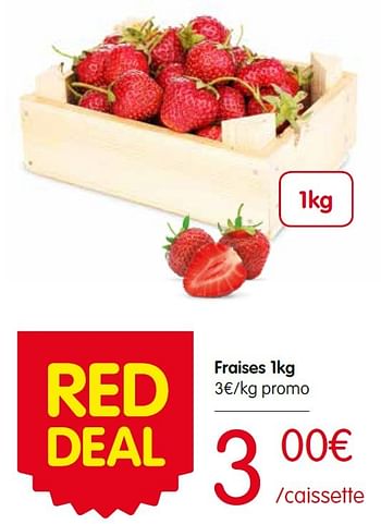 Promotions Fraises - Produit Maison - Red Market - Valide de 12/05/2016 à 18/05/2016 chez Red Market