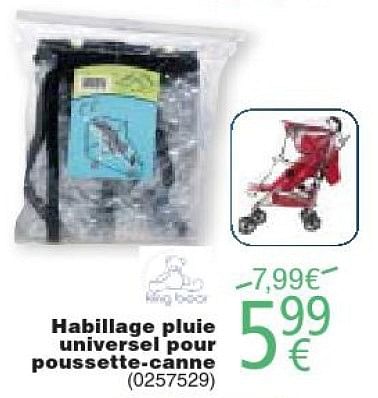 Habillage pluie poussette canne 2025 carrefour