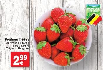 Promotion Cora Fraises Litees Produit Maison Cora Alimentation Valide Jusqua 4 Promobutler