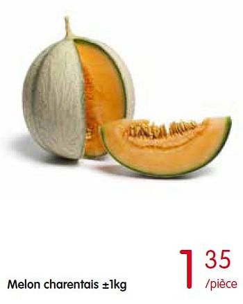 Promotions Melon charentais - Produit Maison - Red Market - Valide de 19/05/2016 à 25/05/2016 chez Red Market