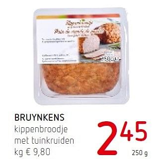 Promoties Bruynkens kippenbroodje met tuinkruiden - Bruynkens - Geldig van 19/05/2016 tot 01/06/2016 bij Eurospar (Colruytgroup)