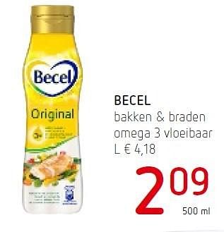 Promoties Becel bakken + braden omega 3 vloeibaar - Becel - Geldig van 19/05/2016 tot 01/06/2016 bij Eurospar (Colruytgroup)