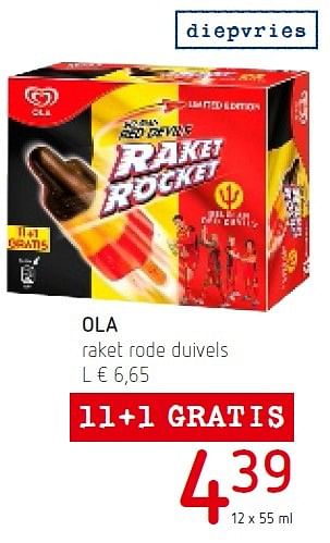 Promoties Ola raket rode duivels - Ola - Geldig van 19/05/2016 tot 01/06/2016 bij Eurospar (Colruytgroup)