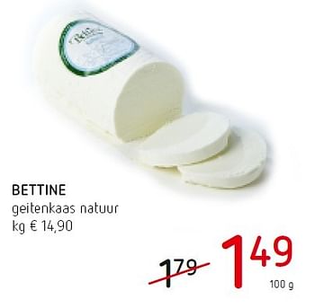 Promoties Bettine geitenkaas natuur - Bettine - Geldig van 19/05/2016 tot 01/06/2016 bij Eurospar (Colruytgroup)