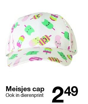 Promotions Meisjes cap - Produit maison - Zeeman  - Valide de 28/05/2016 à 11/06/2016 chez Zeeman