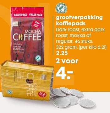 Promoties Grootverpakking koffiepads - Huismerk - Hema - Geldig van 25/05/2016 tot 07/06/2016 bij Hema