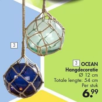 Promoties Ocean hangdecoratie - Huismerk - Casa - Geldig van 30/05/2016 tot 28/06/2016 bij Casa