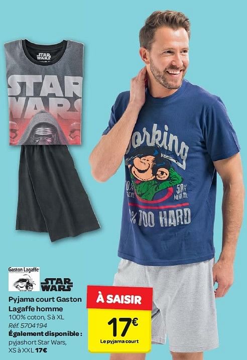 Pyjama star wars discount carrefour