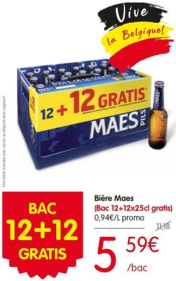 Promotions Bière maes - Maes - Valide de 02/06/2016 à 08/06/2016 chez Red Market