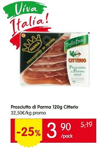 Promotions Prosciutto di parma citterio - Citterio - Valide de 02/06/2016 à 08/06/2016 chez Red Market