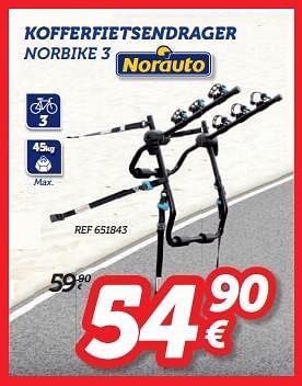 Promoties Kofferfietsendrager norbike 3 - Norauto - Geldig van 13/06/2016 tot 07/07/2016 bij Auto 5