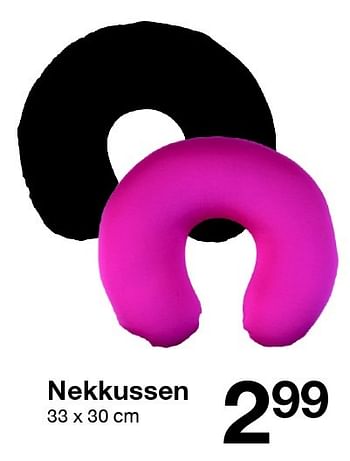 Promoties Nekkussen - Huismerk - Zeeman  - Geldig van 11/06/2016 tot 17/06/2016 bij Zeeman