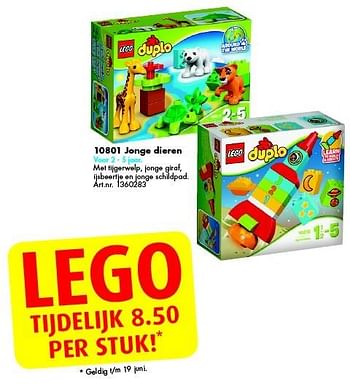 Promoties 10801 jonge dieren - Lego - Geldig van 11/06/2016 tot 26/06/2016 bij Bart Smit