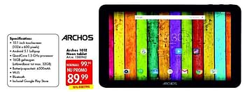 Promoties Archos 101e neon tablet - Archos - Geldig van 11/06/2016 tot 26/06/2016 bij Bart Smit