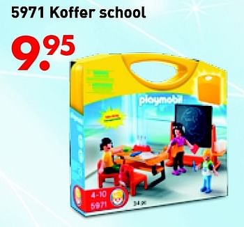 Promoties Koffer school - Playmobil - Geldig van 10/06/2016 tot 03/07/2016 bij Multi Bazar