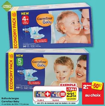 Promotion Carrefour Boite De Langes Carrefour Baby Produit Maison Carrefour Bebe Et Grossesse Valide Jusqua 4 Promobutler