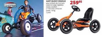 Promoties Kart buddy orange - Berg - Geldig van 01/05/2016 tot 31/12/2016 bij Dema