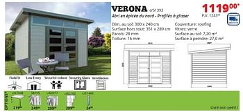 Promotions Verona - Produit maison - Dema - Valide de 01/05/2016 à 31/12/2016 chez Dema
