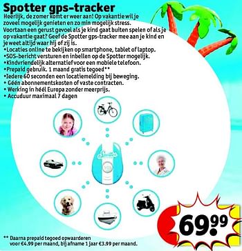 Promoties Spotter gps-tracker - Spotter - Geldig van 28/06/2016 tot 03/07/2016 bij Kruidvat