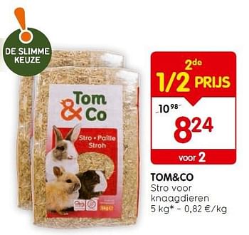 Kijkgat Misleidend ingewikkeld Tom&Co promotie: Tom+co stro voor knaagdieren - Huismerk - Tom & Co (Dieren  & Toebehoren) - Geldig tot 13/07/16 - PromoButler