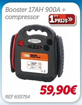 Promoties Booster 17ah 900a + compressor - 1ste prijs - Geldig van 08/07/2016 tot 07/08/2016 bij Auto 5