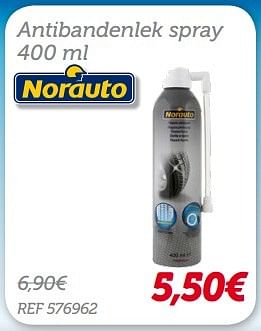 Promoties Antibandenlek spray - Norauto - Geldig van 08/07/2016 tot 07/08/2016 bij Auto 5