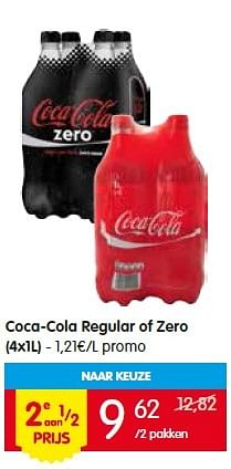 Promoties Coca-cola regular of zero - Coca Cola - Geldig van 07/07/2016 tot 13/07/2016 bij Red Market
