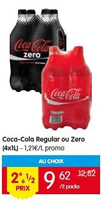 Promotions Coca-cola regular ou zero - Coca Cola - Valide de 07/07/2016 à 13/07/2016 chez Red Market