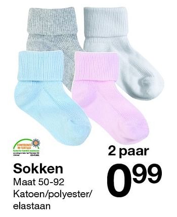 Promoties Sokken - Huismerk - Zeeman  - Geldig van 02/07/2016 tot 31/10/2016 bij Zeeman