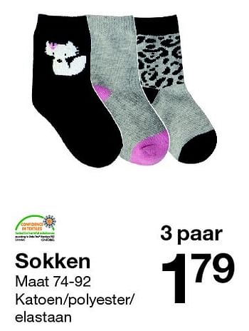 Promoties Sokken - Huismerk - Zeeman  - Geldig van 02/07/2016 tot 31/10/2016 bij Zeeman