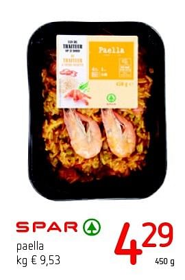 Promoties Paella - Spar - Geldig van 14/07/2016 tot 27/07/2016 bij Eurospar (Colruytgroup)