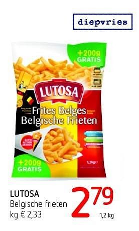 Promotions Lutosa belgische frieten - Lutosa - Valide de 14/07/2016 à 27/07/2016 chez Eurospar (Colruytgroup)