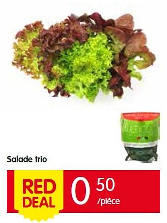 Promotions Salade trio - Produit Maison - Red Market - Valide de 14/07/2016 à 20/07/2016 chez Red Market