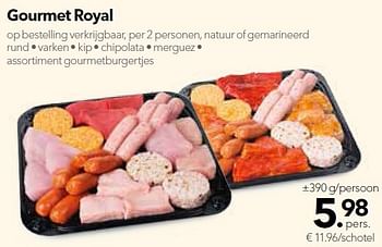 Promoties Gourmet royal - Huismerk - Buurtslagers - Geldig van 08/07/2016 tot 14/07/2016 bij Buurtslagers Vleeshal