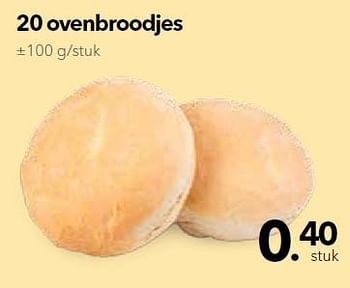 Promoties 20 ovenbroodjes - Huismerk - Buurtslagers - Geldig van 08/07/2016 tot 21/07/2016 bij Buurtslagers Vleeshal