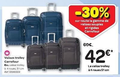 Valise discount trolley carrefour