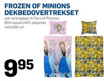Huismerk - Action Frozen of minions dekbedovertrekset - Promotie