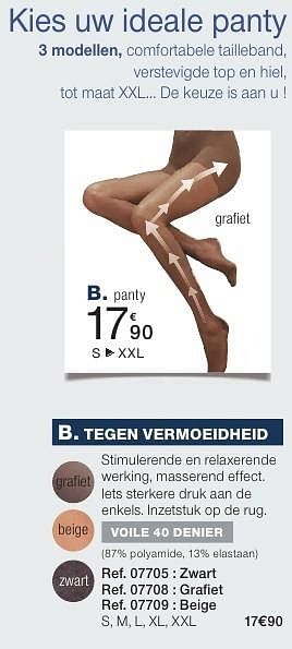Promoties Panty - Huismerk - Damart - Geldig van 26/06/2016 tot 15/12/2016 bij Damart