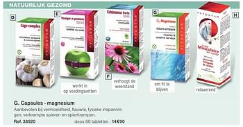 Promoties Capsules - magnesium - Huismerk - Damart - Geldig van 26/06/2016 tot 15/12/2016 bij Damart