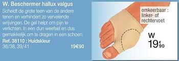 Promoties Beschermer hallux valgus - Epitact - Geldig van 26/06/2016 tot 15/12/2016 bij Damart