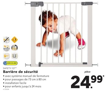 Promotion Lidl Barriere De Securite Safety 1st Bebe Grossesse Valide Jusqua 4 Promobutler