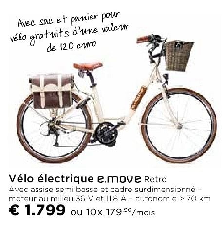 e.move V lo lectrique e.move retro En promotion chez Molecule