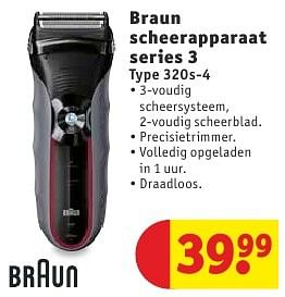Uitgestorven Identiteit toewijding Braun Braun scheerapparaat series 3 320s-4 - Promotie bij Kruidvat