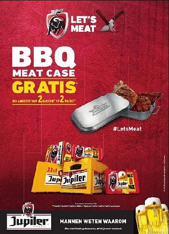 Bbq meat case gratis bij aankoop van bakken of 2 packs - Promotie bij Alvo