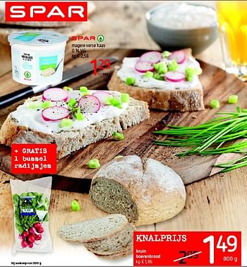 Promoties Bruin boerenbrood - Huismerk - Eurospar - Geldig van 11/08/2016 tot 24/08/2016 bij Eurospar (Colruytgroup)