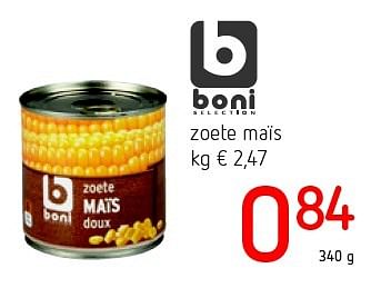 Promoties Zoete maïs - Boni - Geldig van 11/08/2016 tot 24/08/2016 bij Eurospar (Colruytgroup)