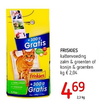 Promoties Friskies kattenvoeding zalm + groenten of konijn + groenten - Friskies - Geldig van 11/08/2016 tot 24/08/2016 bij Eurospar (Colruytgroup)