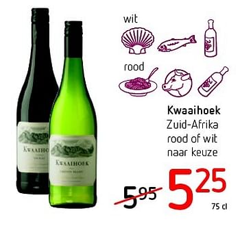 Promoties Kwaaihoek - Witte wijnen - Geldig van 11/08/2016 tot 24/08/2016 bij Eurospar (Colruytgroup)