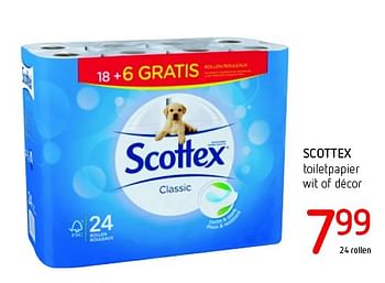 Promoties Scottex toiletpapier - Scottex - Geldig van 11/08/2016 tot 24/08/2016 bij Eurospar (Colruytgroup)