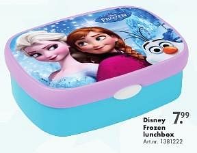 Promoties Disney frozen lunchbox - Disney  Frozen - Geldig van 13/08/2016 tot 28/08/2016 bij Bart Smit